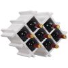 Wall Mounted Wine Rack Set with Storage Shelves