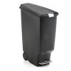 Black 10-Gallon Narrow Kitchen Trash Can