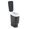 Black 10-Gallon Narrow Kitchen Trash Can