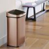 Stainless Steel Kitchen Trash Can with Motion Sensor Lid