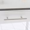 Stainless Steel Top Kitchen Cart with Drawer and Storage Shelves