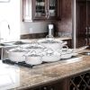 12 Piece Stainless Steel Cookware Set with Glass Lids