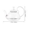 20 oz/600 ml Glass Teapot Removable Metal Spout