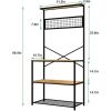 4-Shelf Kitchen Baker's Rack Microwave Stand