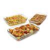 Glass 3-Piece Bakeware Casserole Baking Dish Set