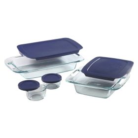8-Piece Glass Bakeware Food Storage Set with Lids