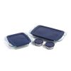 8-Piece Glass Bakeware Food Storage Set with Lids