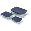 6-Piece Glass Bakeware Food Storage Set with Lids