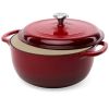 6 Quart Cast-Iron Dutch Oven Kitchen Cookware
