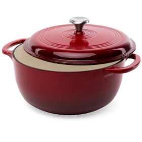6 Quart Cast-Iron Dutch Oven Kitchen Cookware