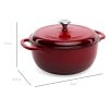 6 Quart Cast-Iron Dutch Oven Kitchen Cookware