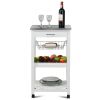 Kitchen Cart with Storage Drawer