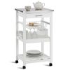 Kitchen Cart with Storage Drawer