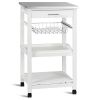 Kitchen Cart with Storage Drawer