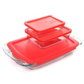 6-Piece Glass Bakeware Food Storage Set