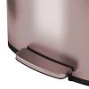 13-Gallon Copper Rose Gold Stainless Steel Step Trash Can