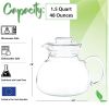Glass Teapot Kettle with Lid