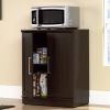 Kitchen Storage Microwave Cabinet in Dark Oak