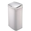 Silver Kitchen Trash Can with Motion Sensor Lid