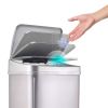 Silver Kitchen Trash Can with Motion Sensor Lid