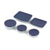 Glass Bakeware Set w/ Blue Lids