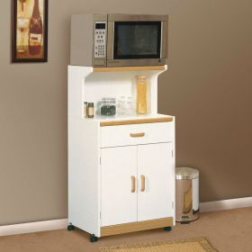 Microwave Cart with Sturdy Caster Wheels