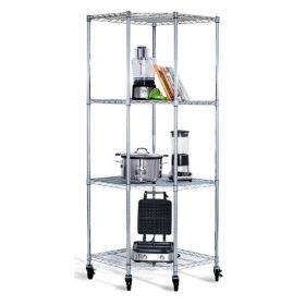Heavy Duty 4-Tier Corner Storage Rack Shelving Unit
