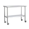 Stainless Steel Island Cart Prep Table