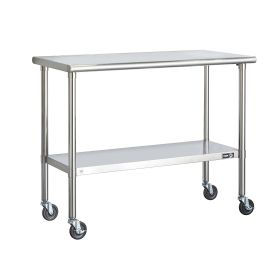 Stainless Steel Island Cart Prep Table