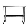 Stainless Steel Top Kitchen Prep Table