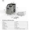 Countertop Home Electric Ice Machine with Scoop