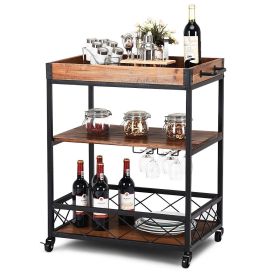 Kitchen Cart with Removeable Tray Top