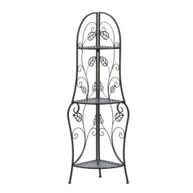 Bakers Rack 3-Tier Plant Stand Kitchen Dining Shelf