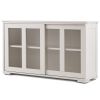 Buffet Sideboard Cabinet with Glass Sliding Door