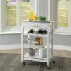 Stainless Steel Top Kitchen Island Storage Cart
