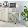 Kitchen Microwave Cart with Adjustable Shelves