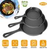3Pcs Cast Iron Skillet Set