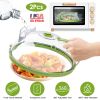 2Pcs Transparent Microwave Splatter Covers