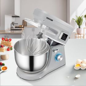 Stand Mixer, 660W Electric Dough Mixer With 6 Speeds LCD Screen Timing