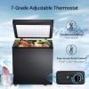 R.W.FLAME Chest Freezer 1.8 Cubic Feet, Deep Freezer, Adjustable Temperature, Energy Saving, Top Open Door Deep Freezer