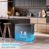 R.W.FLAME Chest Freezer 1.8 Cubic Feet, Deep Freezer, Adjustable Temperature, Energy Saving, Top Open Door Deep Freezer