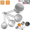 4Pcs Stainless Steel Measuring Cups