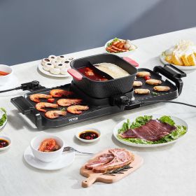 Electric Grill With Single Hot Pot