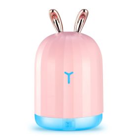Cool Mist Humidifier Ultrasonic Air Diffuser Atomizer (Option: Pink Rabbit)