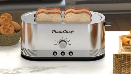 4-Slice Toaster (Option: Silver)