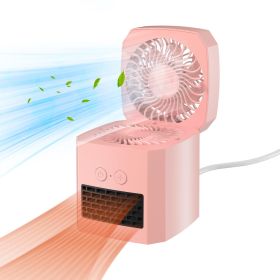 Dual-function Cooling And Heating Fan (Option: pink)