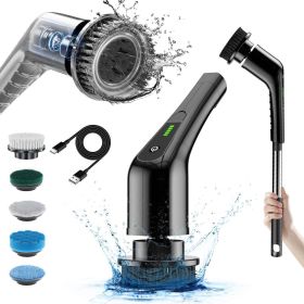 Electric Cleaning Brush (Option: Black)