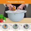 Multifunctional Mixing Bowl with Graters