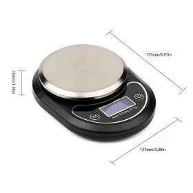 High Precision Household Food Food Electronic Baking Kitchen Scale (Option: Black)