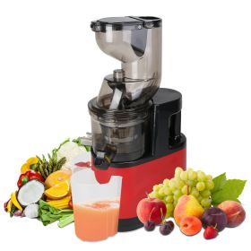 1Pc Cold Press Juicer Machine 300W Electric Slow Masticating Juicer (Option: Red)